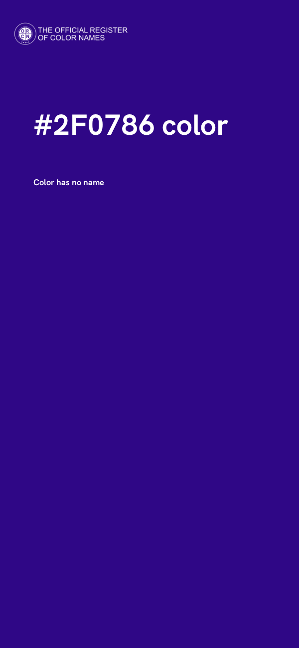 #2F0786 color image