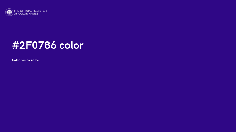 #2F0786 color image