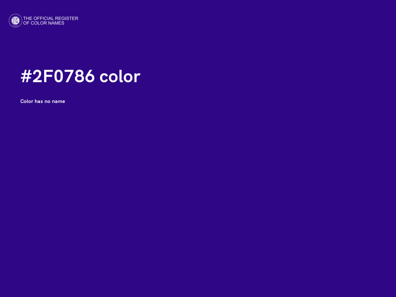 #2F0786 color image