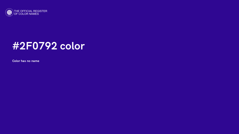 #2F0792 color image