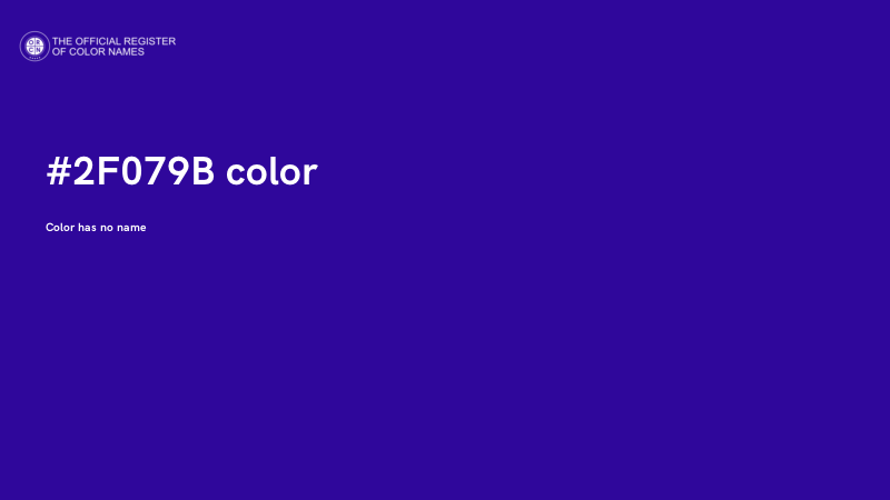 #2F079B color image