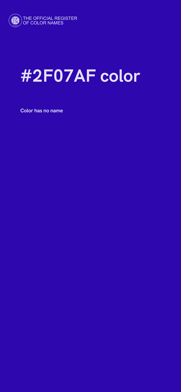 #2F07AF color image