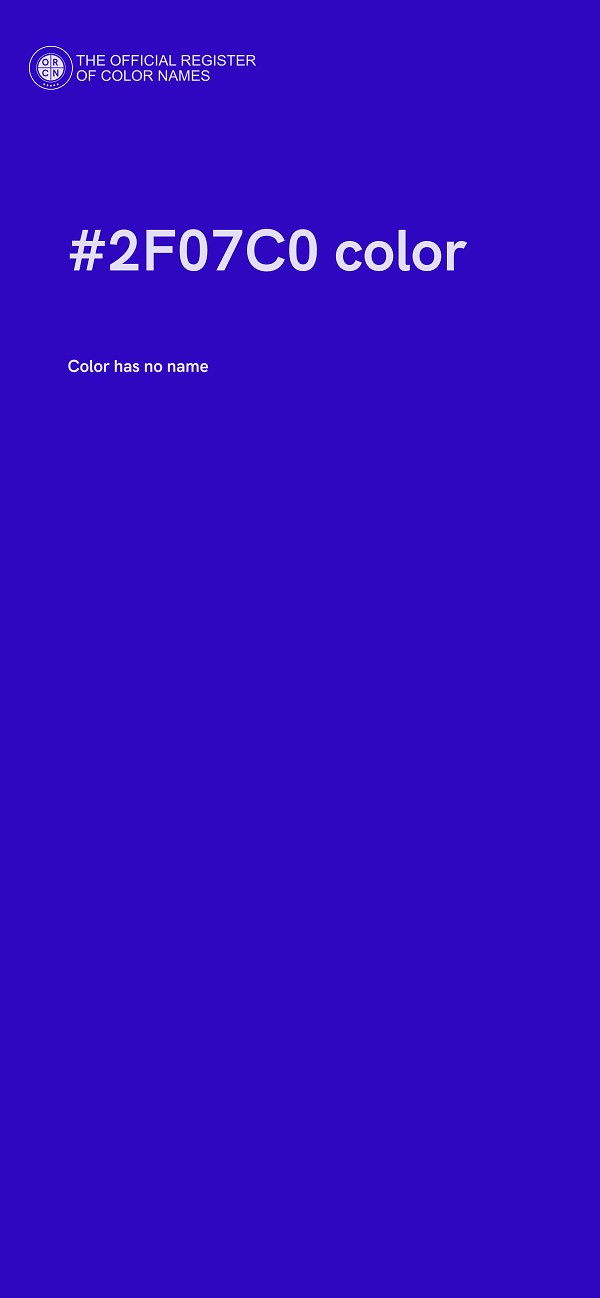 #2F07C0 color image