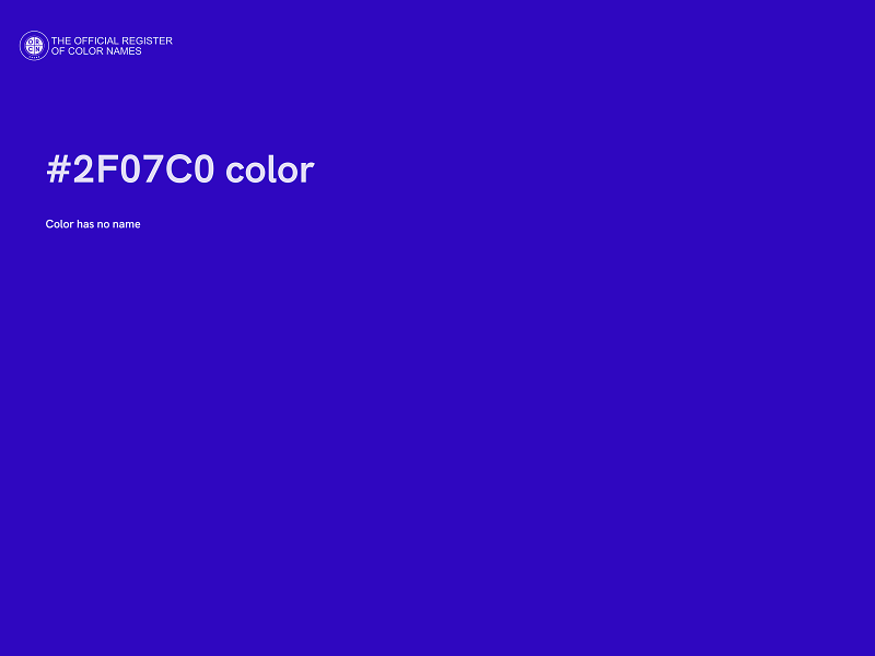 #2F07C0 color image