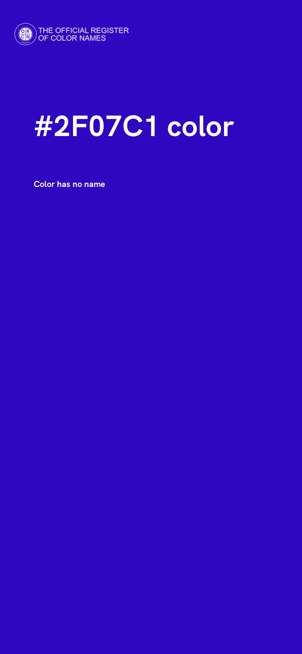 #2F07C1 color image