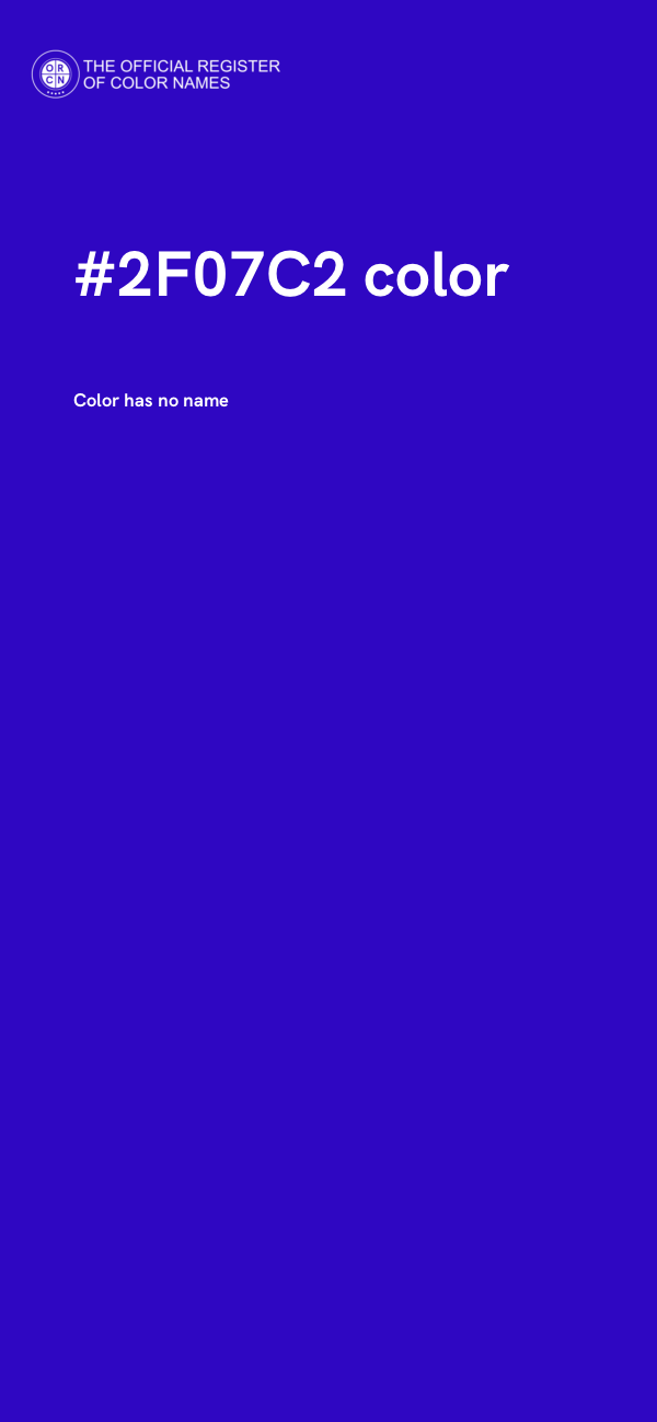 #2F07C2 color image