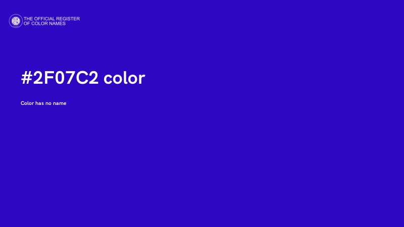 #2F07C2 color image