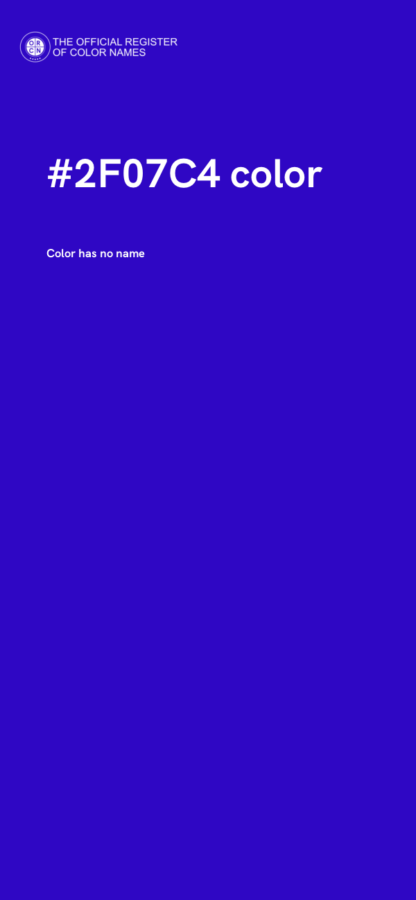 #2F07C4 color image