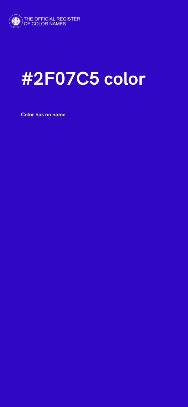 #2F07C5 color image