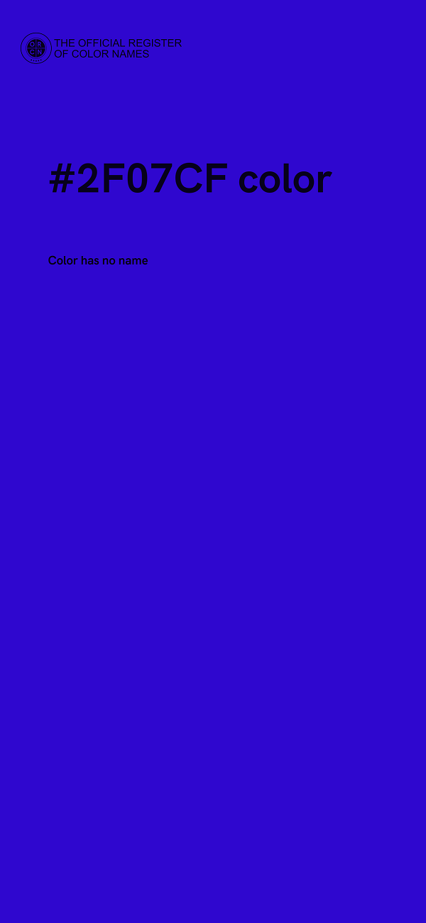 #2F07CF color image