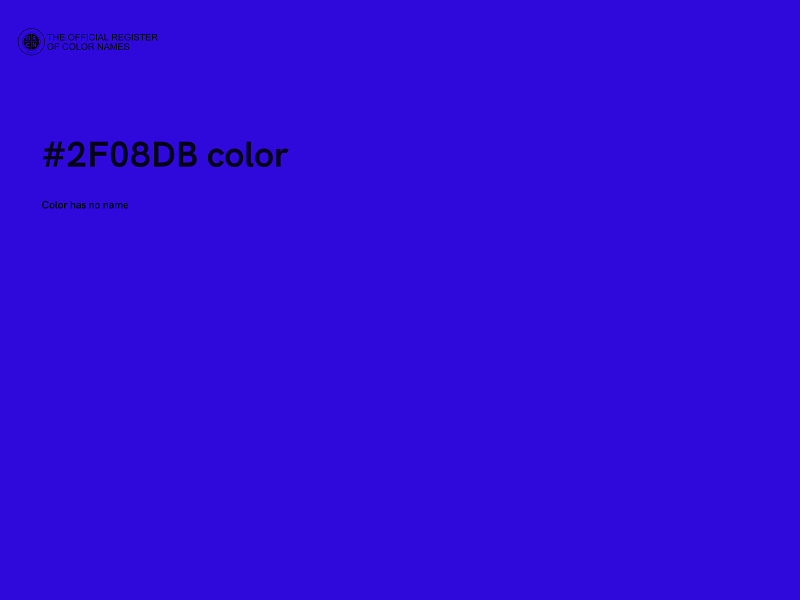 #2F08DB color image