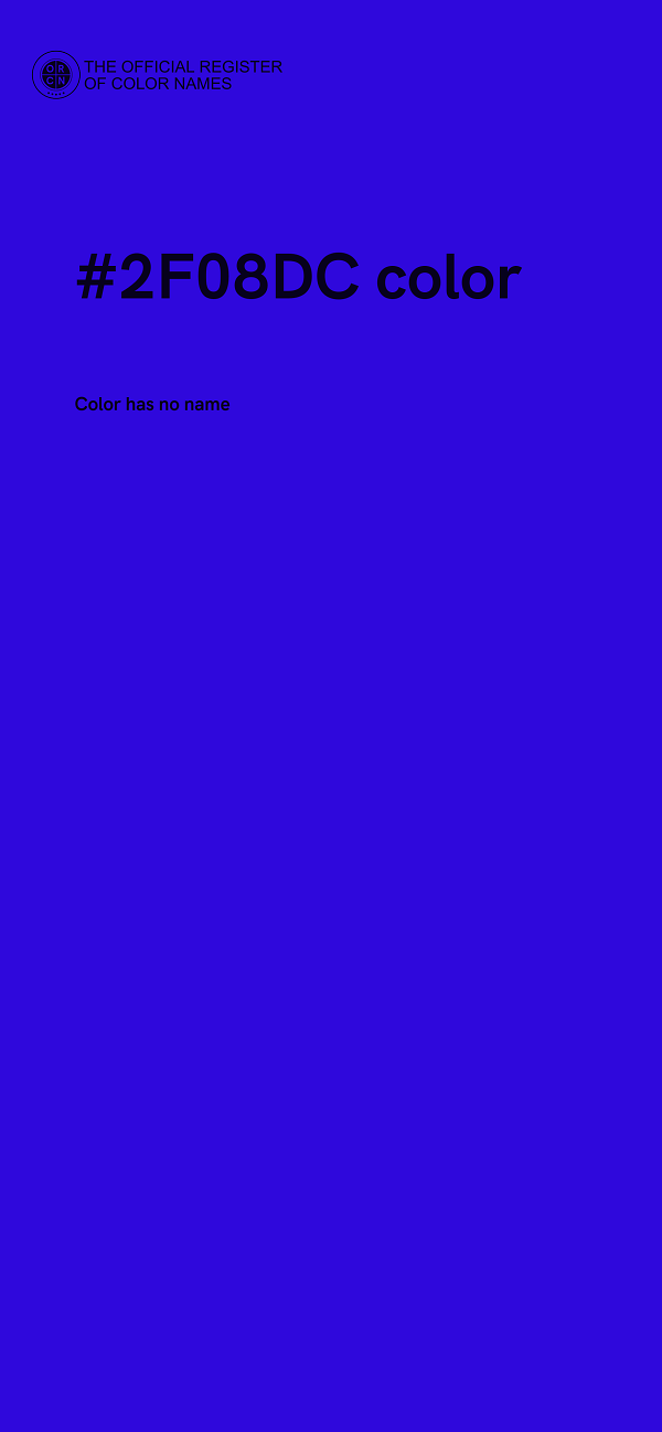 #2F08DC color image