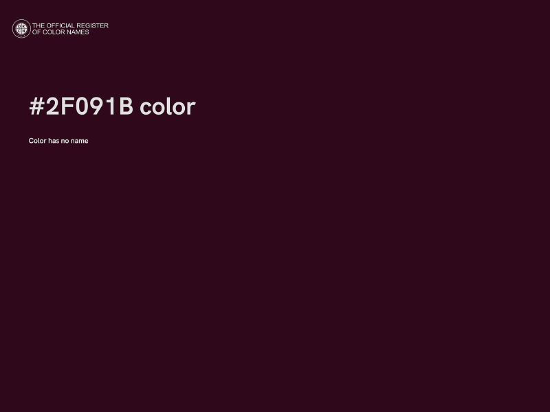 #2F091B color image