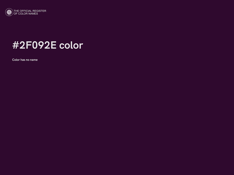 #2F092E color image