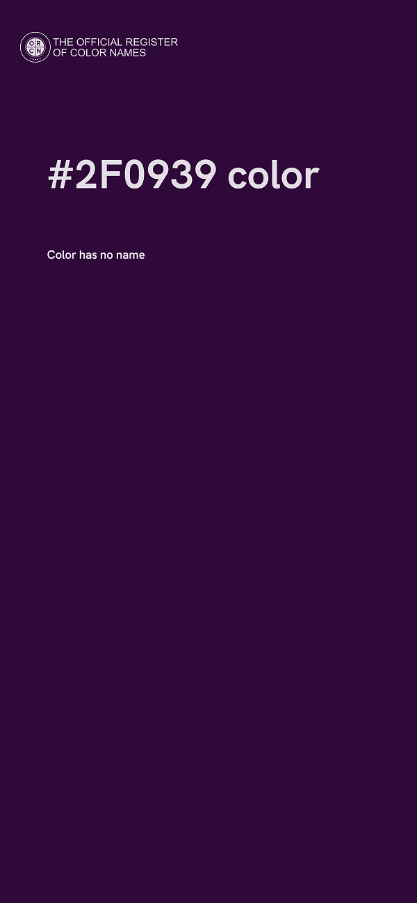 #2F0939 color image