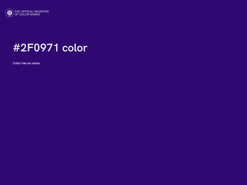 #2F0971 color image