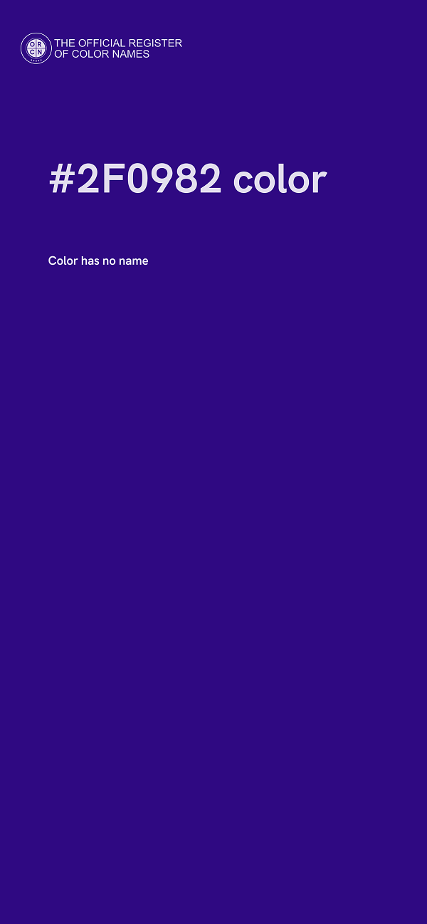 #2F0982 color image