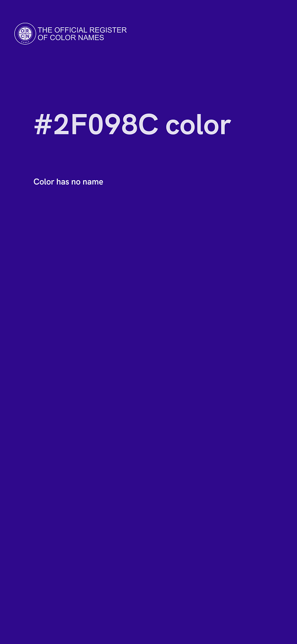 #2F098C color image