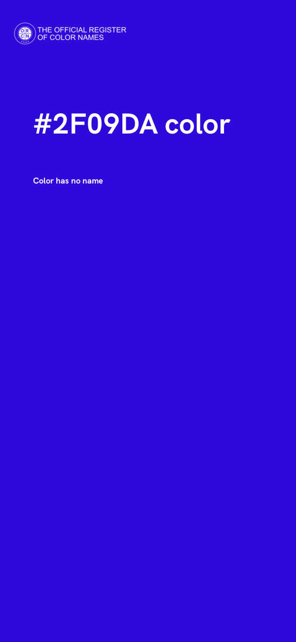 #2F09DA color image