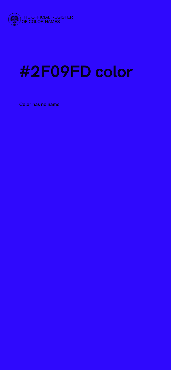#2F09FD color image