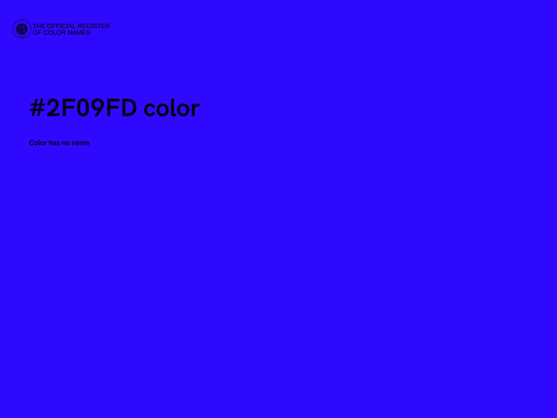 #2F09FD color image