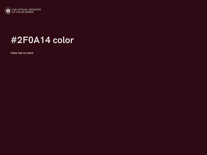 #2F0A14 color image