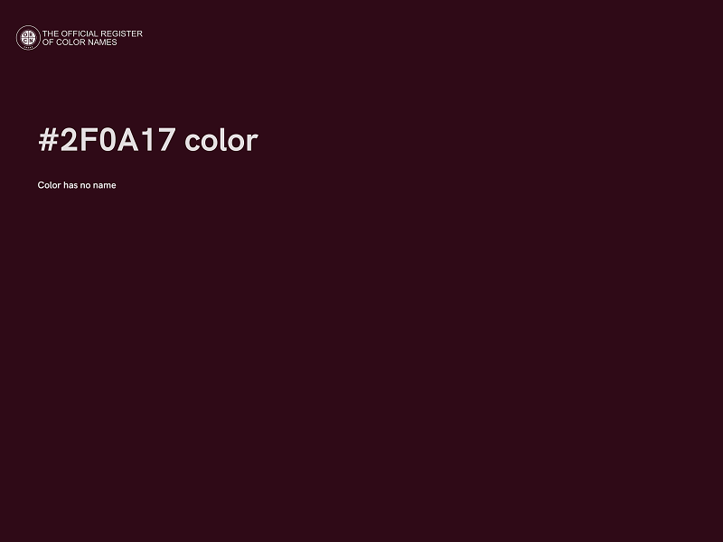 #2F0A17 color image