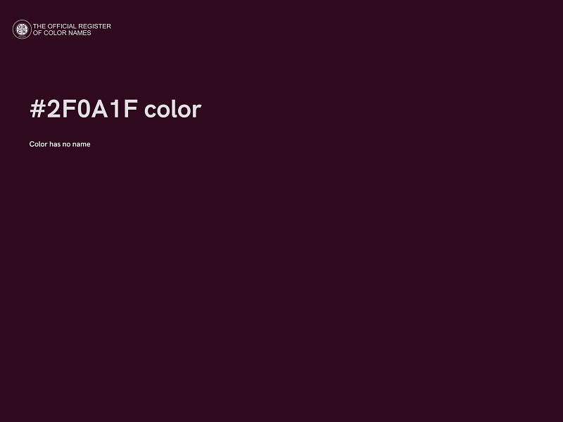 #2F0A1F color image