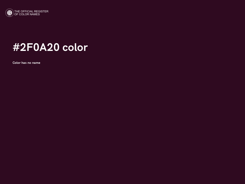 #2F0A20 color image