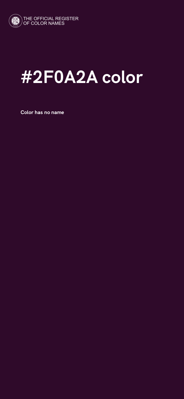 #2F0A2A color image