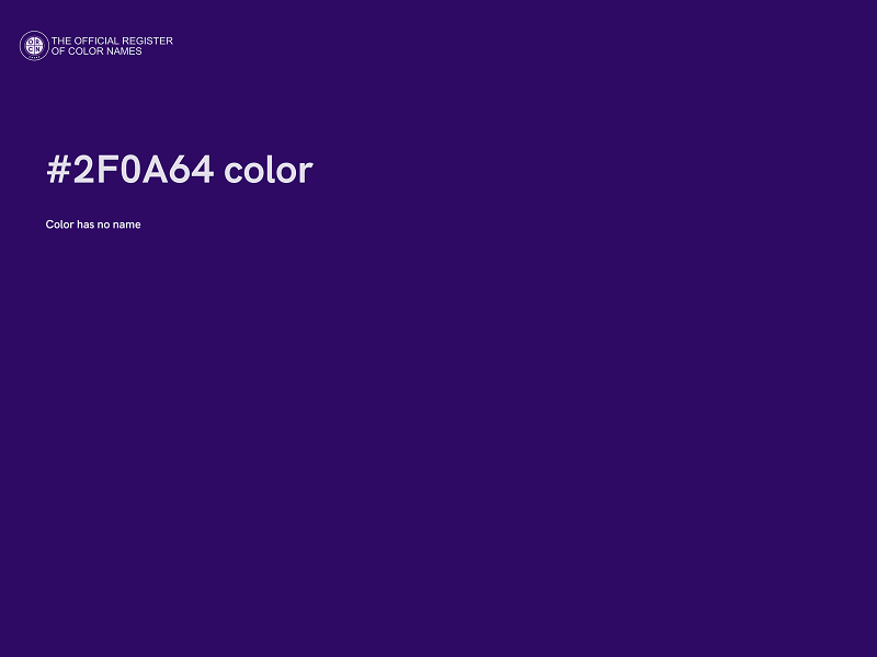 #2F0A64 color image