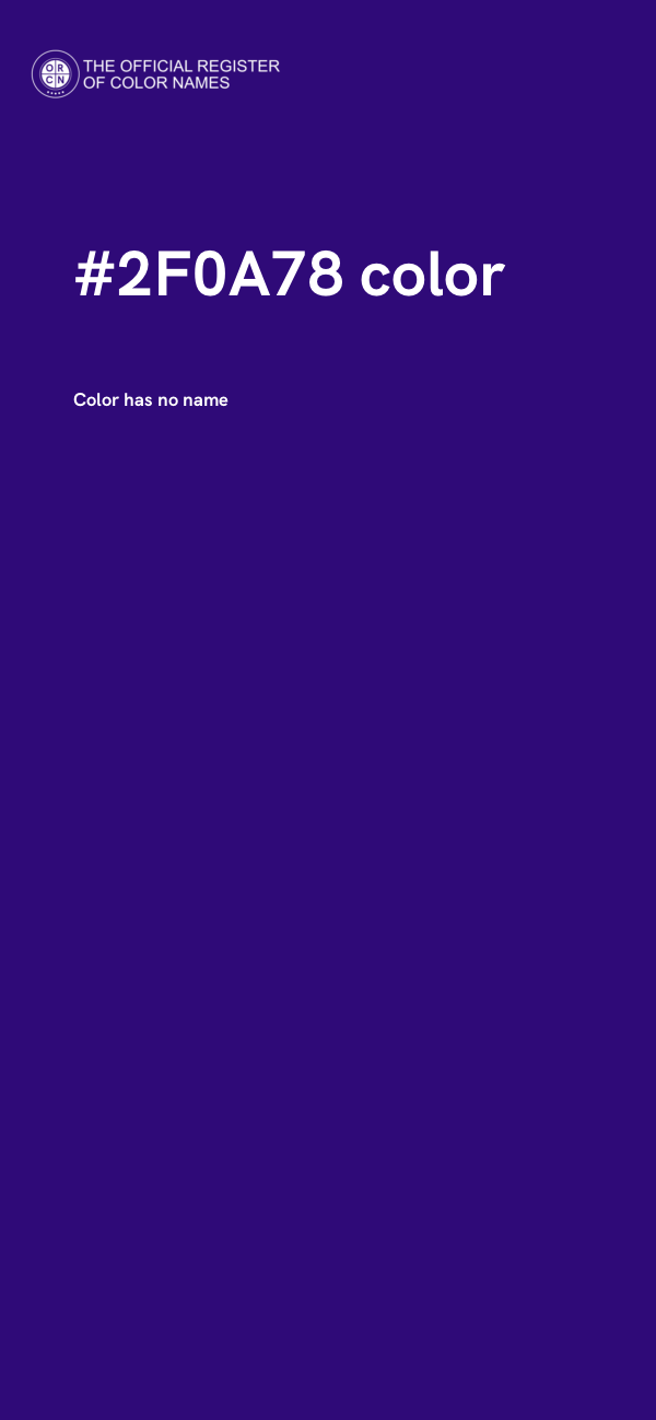 #2F0A78 color image