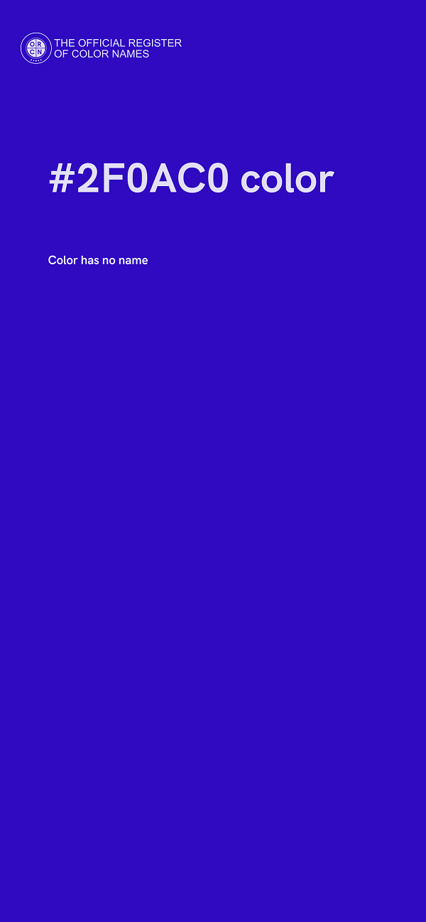 #2F0AC0 color image
