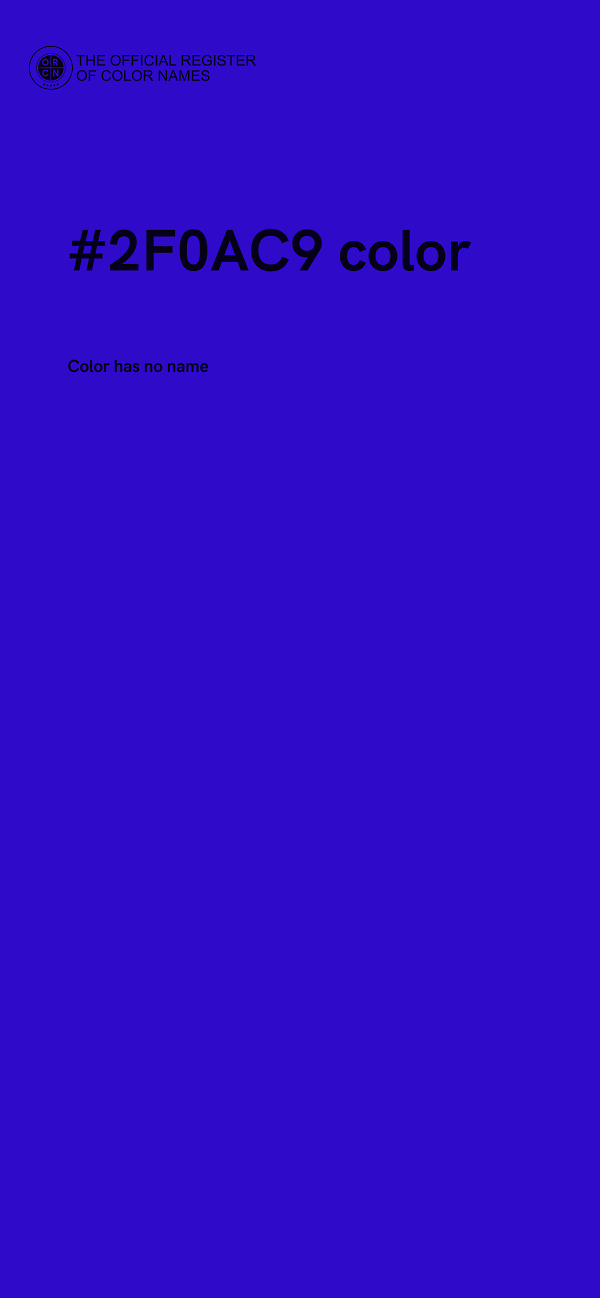 #2F0AC9 color image