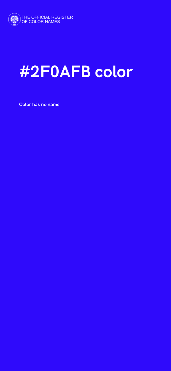 #2F0AFB color image