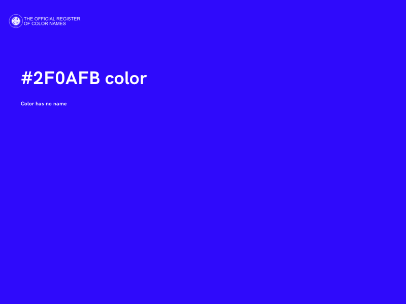 #2F0AFB color image