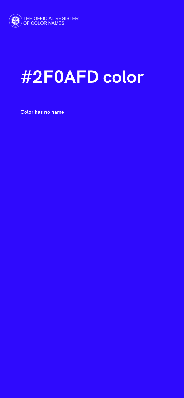 #2F0AFD color image
