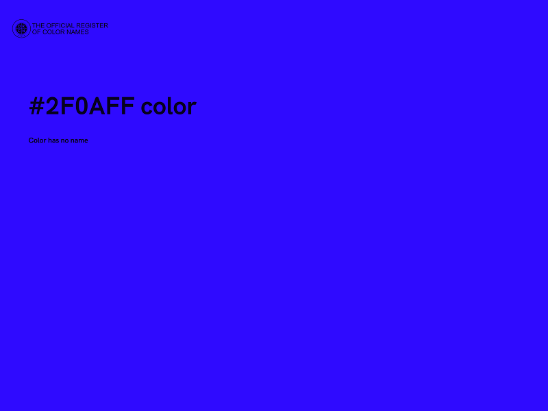 #2F0AFF color image