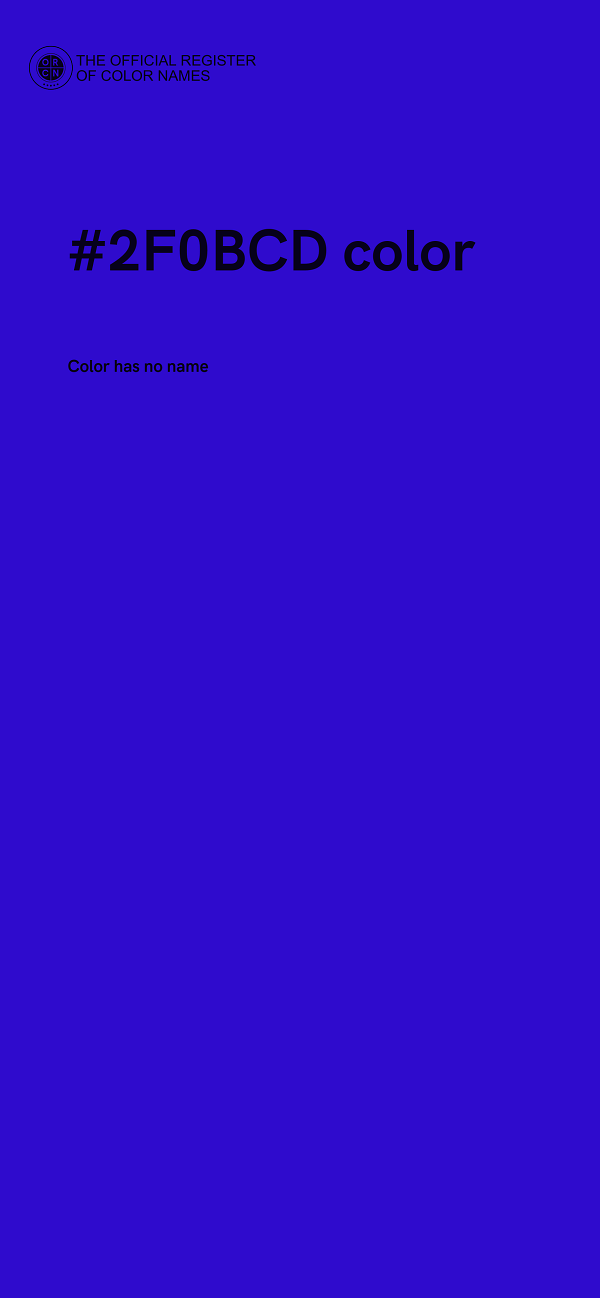 #2F0BCD color image