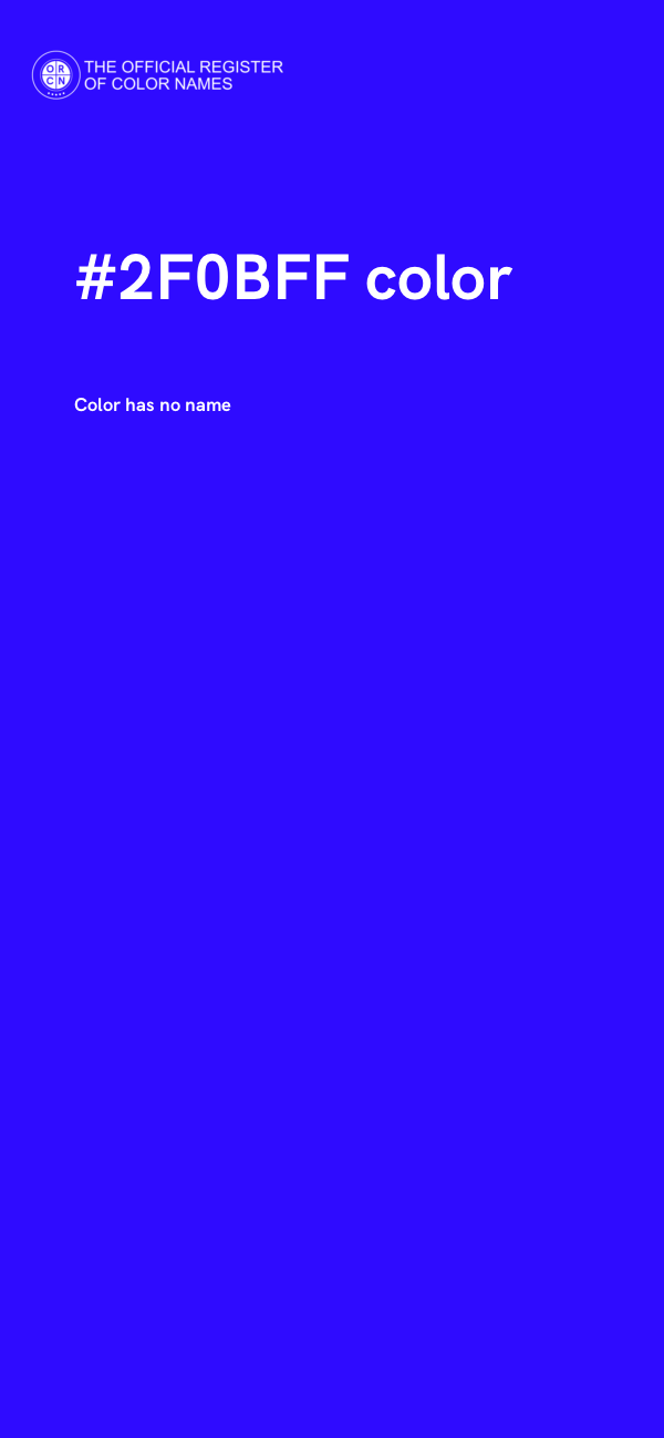 #2F0BFF color image