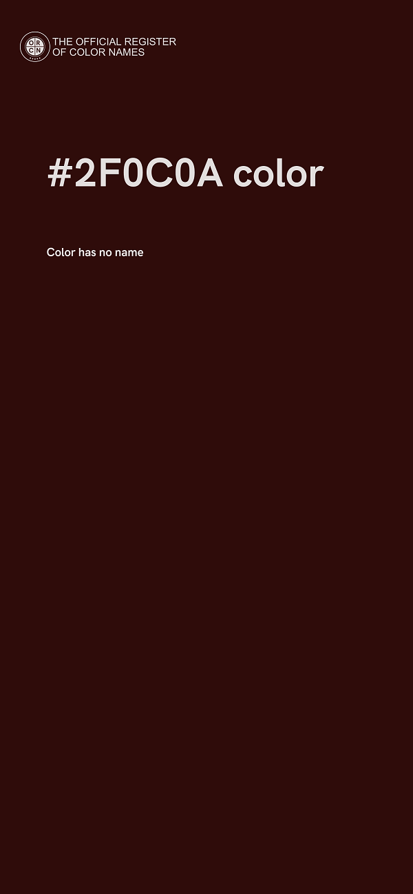 #2F0C0A color image
