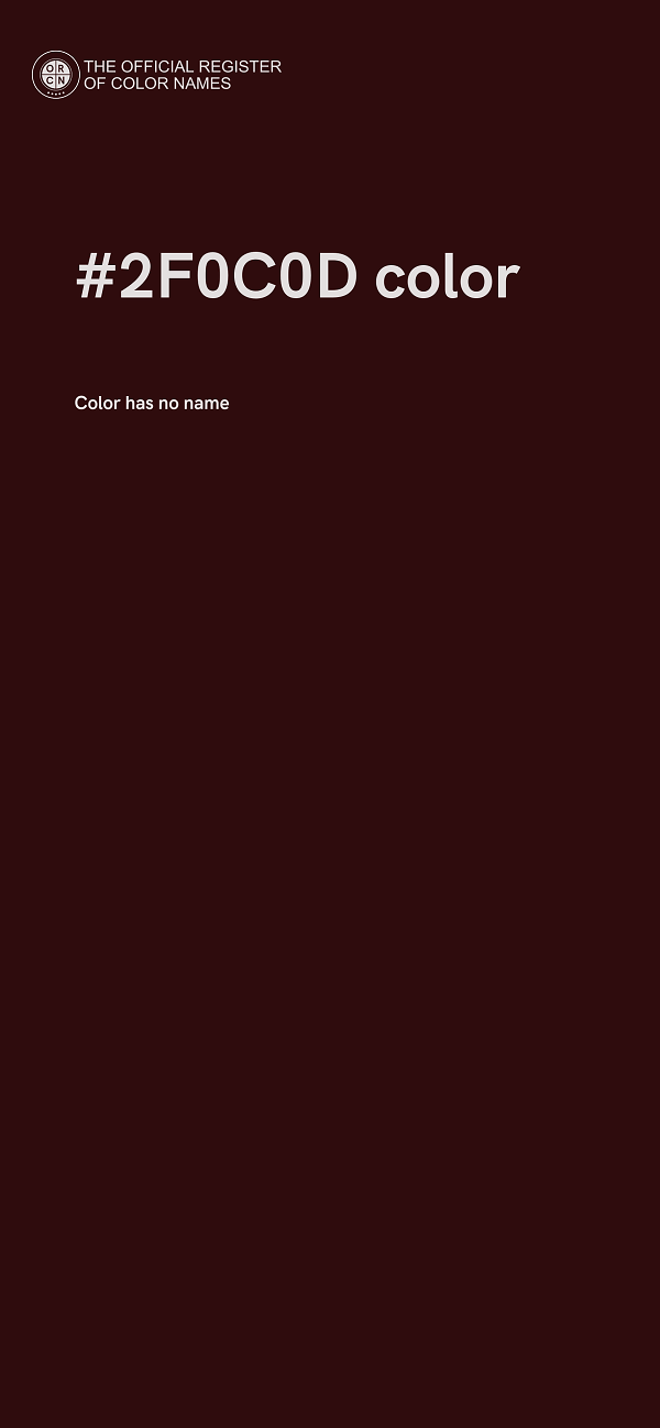 #2F0C0D color image
