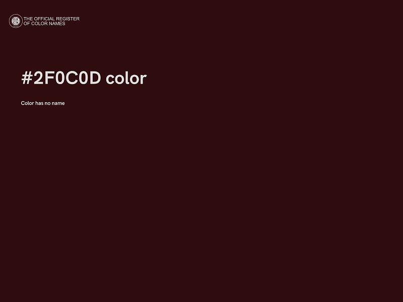 #2F0C0D color image