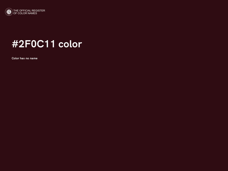 #2F0C11 color image
