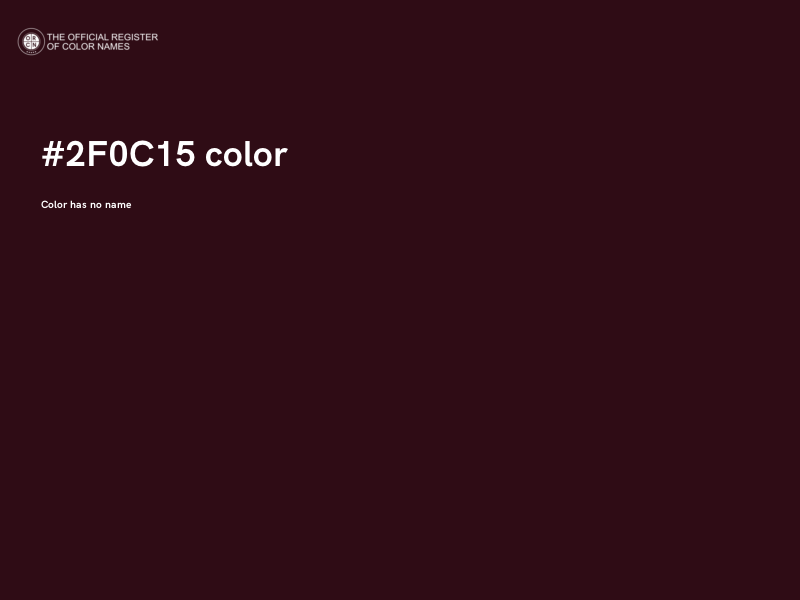 #2F0C15 color image