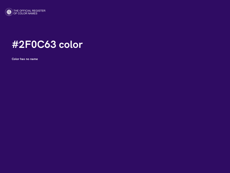 #2F0C63 color image