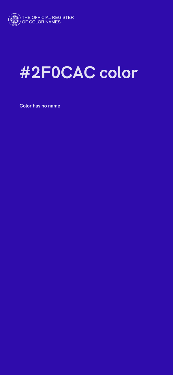 #2F0CAC color image