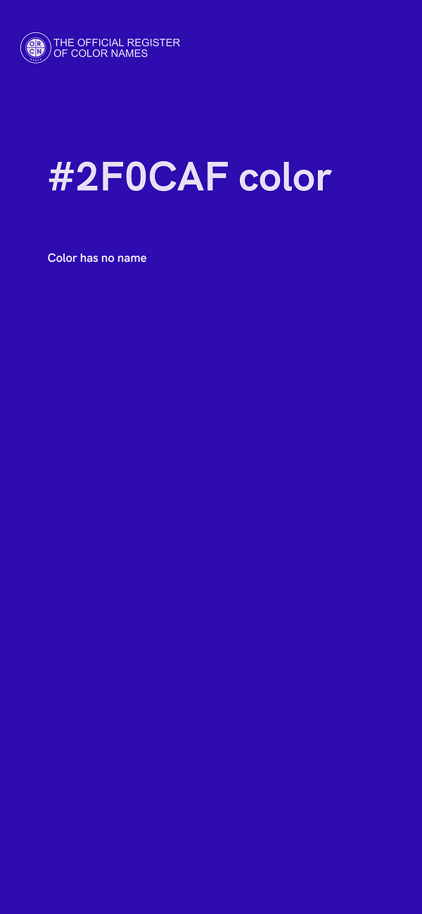 #2F0CAF color image