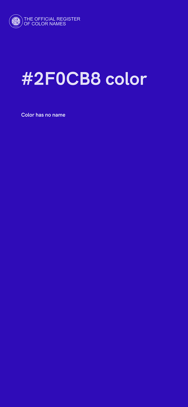 #2F0CB8 color image