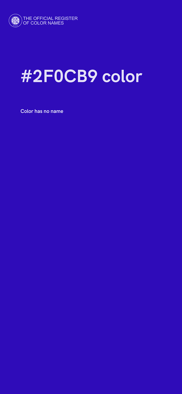 #2F0CB9 color image